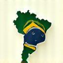 Ícone representando expertise brasileira, com bandeira do Brasil e um certificado